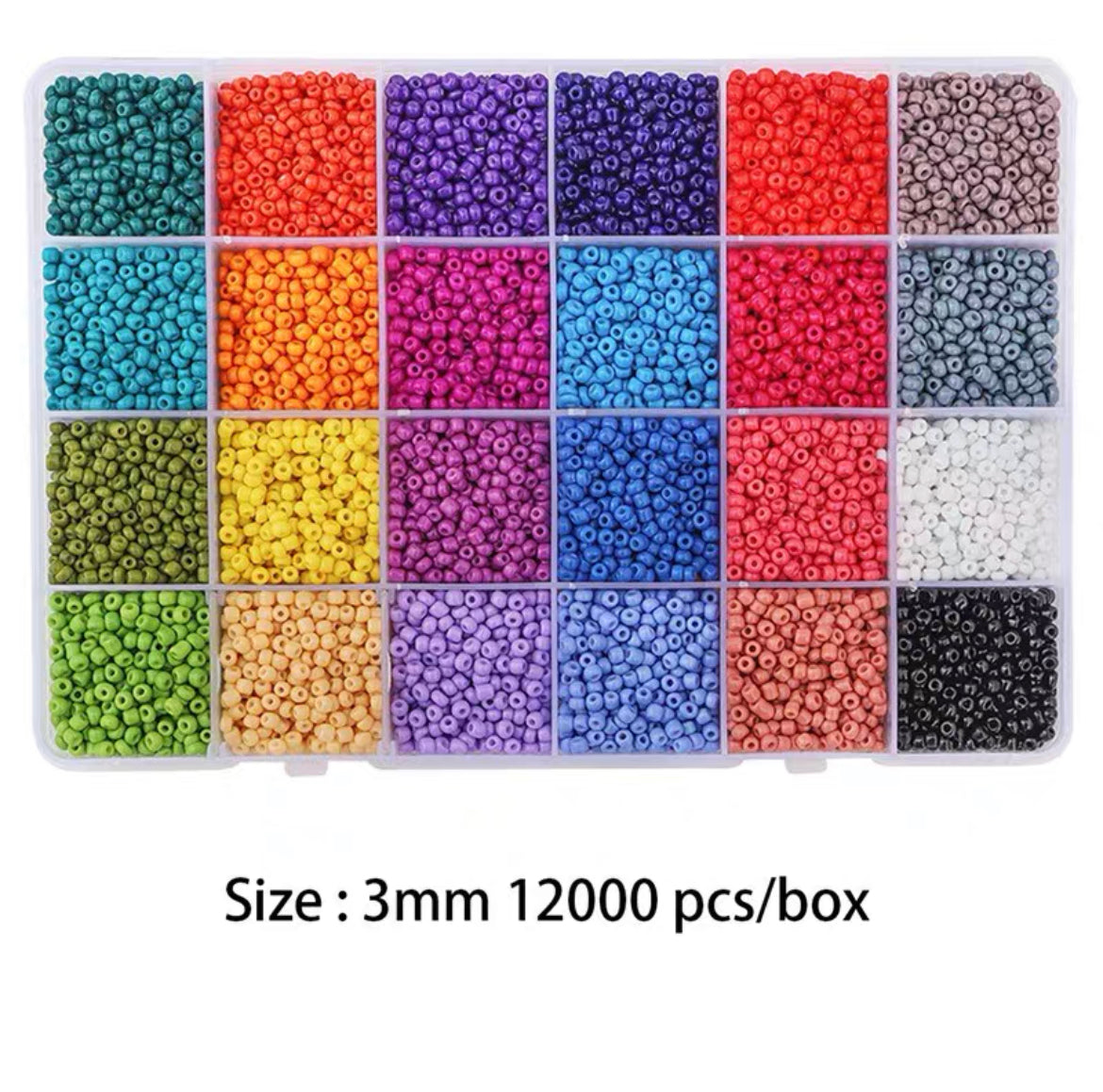 DIY Bead Kit - 3mm 24 Colors